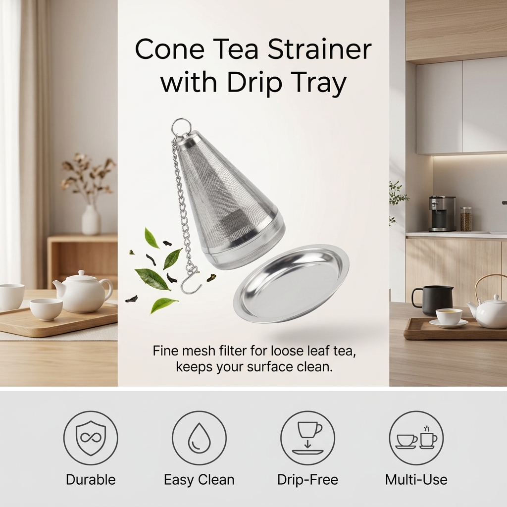Colador de Té de Acero Inoxida - Loose Leaf Tea Infuser reseña y precio
