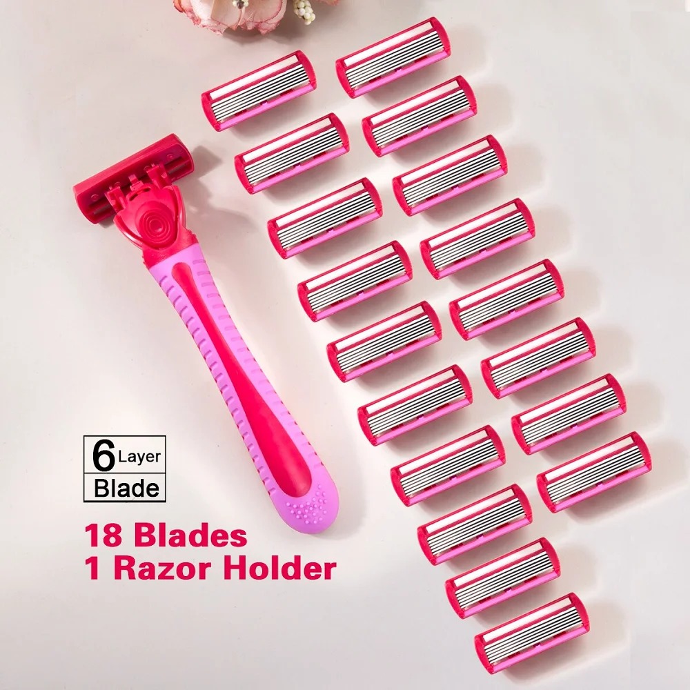 1 mango + 18 cuchillas/maquini - Safety Razor Handle reseña y precio