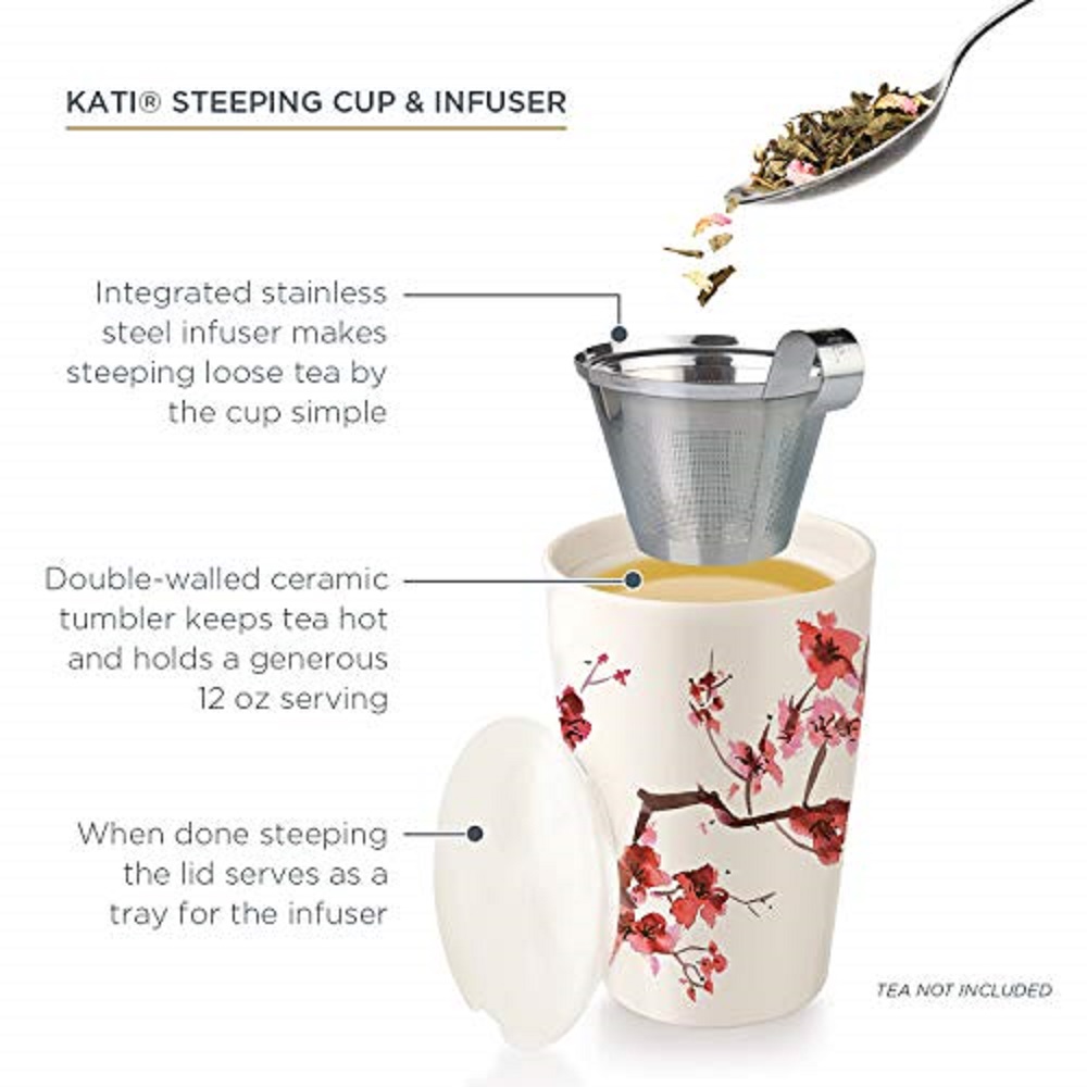 Taza Kati de Cerámica de Doble - Loose Leaf Tea Infuser reseña y precio